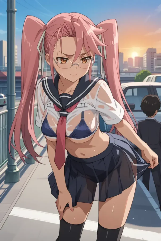 学園黙示録 HIGHSCHOOL OF THE DEADの高城沙耶がエッチなコスを着るエロ画像128枚目