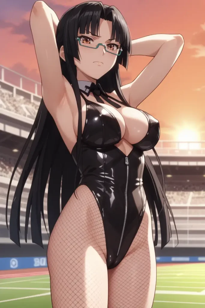 ハイスクールD×Dの真羅椿姫がエッチなコスチュームを着るエロ画像133枚目