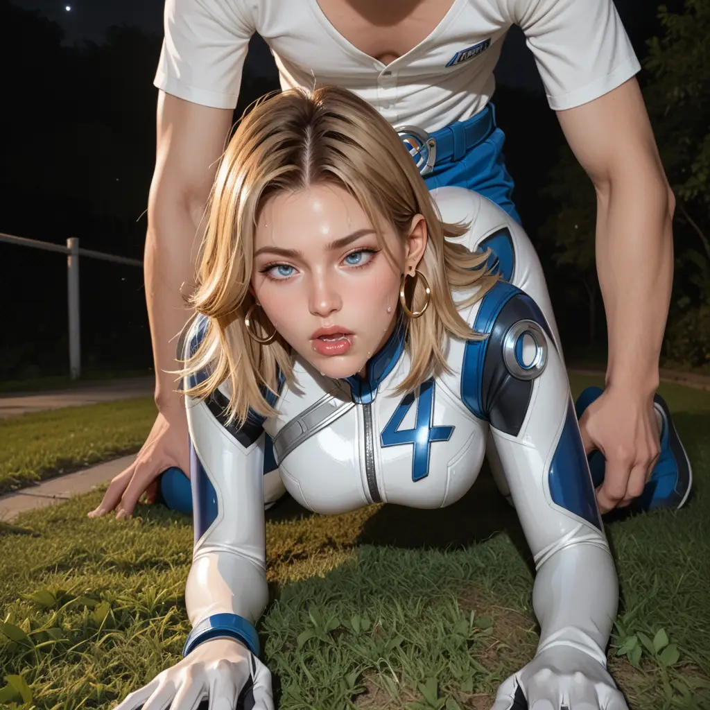 MARVELシリーズのインビジブルウーマンがセックスするエロ画像13枚目