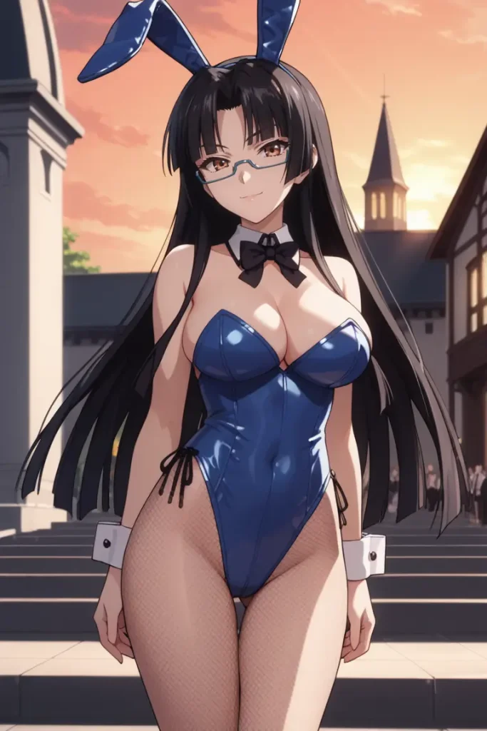 ハイスクールD×Dの真羅椿姫がエッチなコスチュームを着るエロ画像146枚目