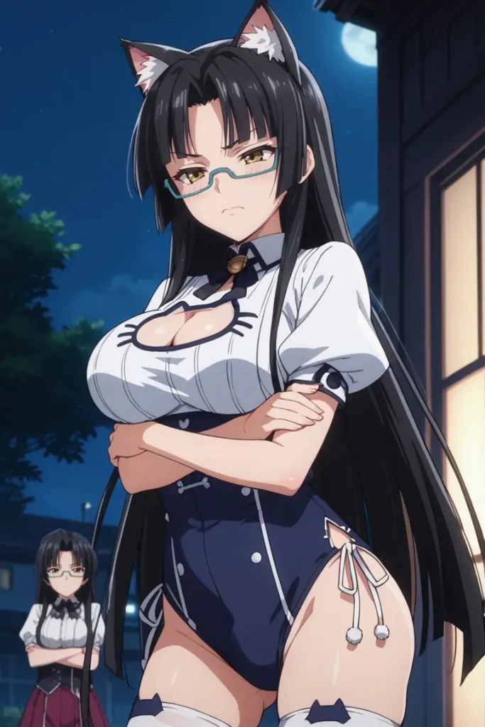 ハイスクールD×Dの真羅椿姫がエッチなコスチュームを着るエロ画像149枚目