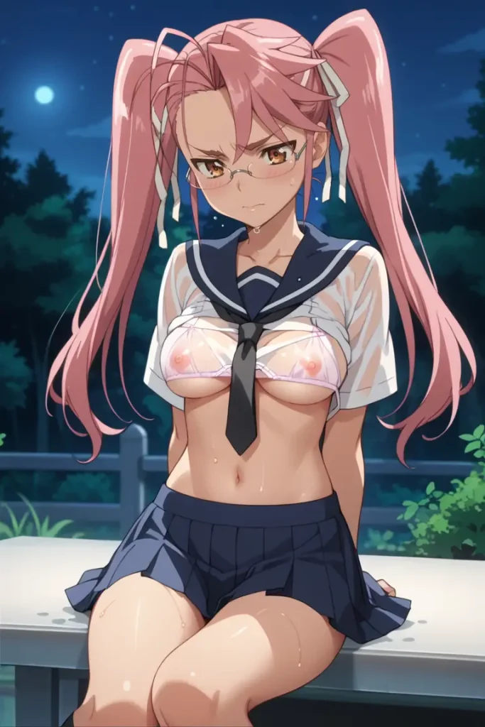 学園黙示録 HIGHSCHOOL OF THE DEADの高城沙耶がエッチなコスを着るエロ画像14枚目