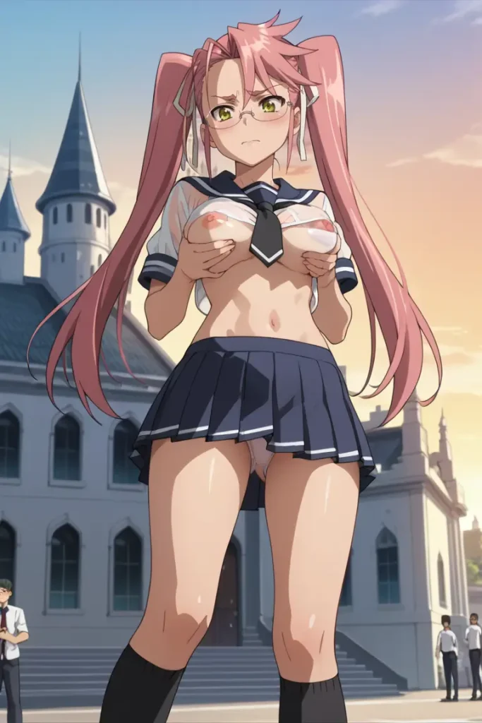 学園黙示録 HIGHSCHOOL OF THE DEADの高城沙耶がエッチなコスを着るエロ画像152枚目