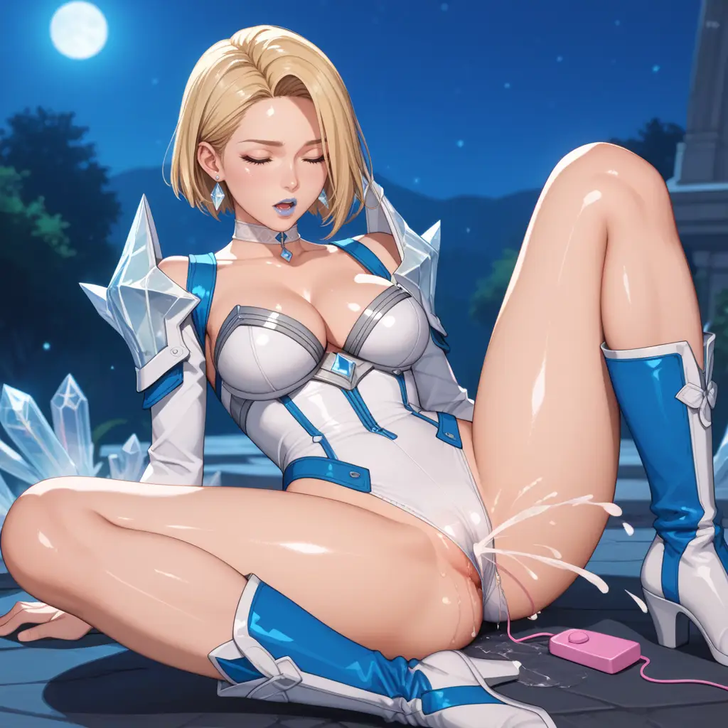 MARVELのエマ・フロストがオナニーするエロ画像16枚目