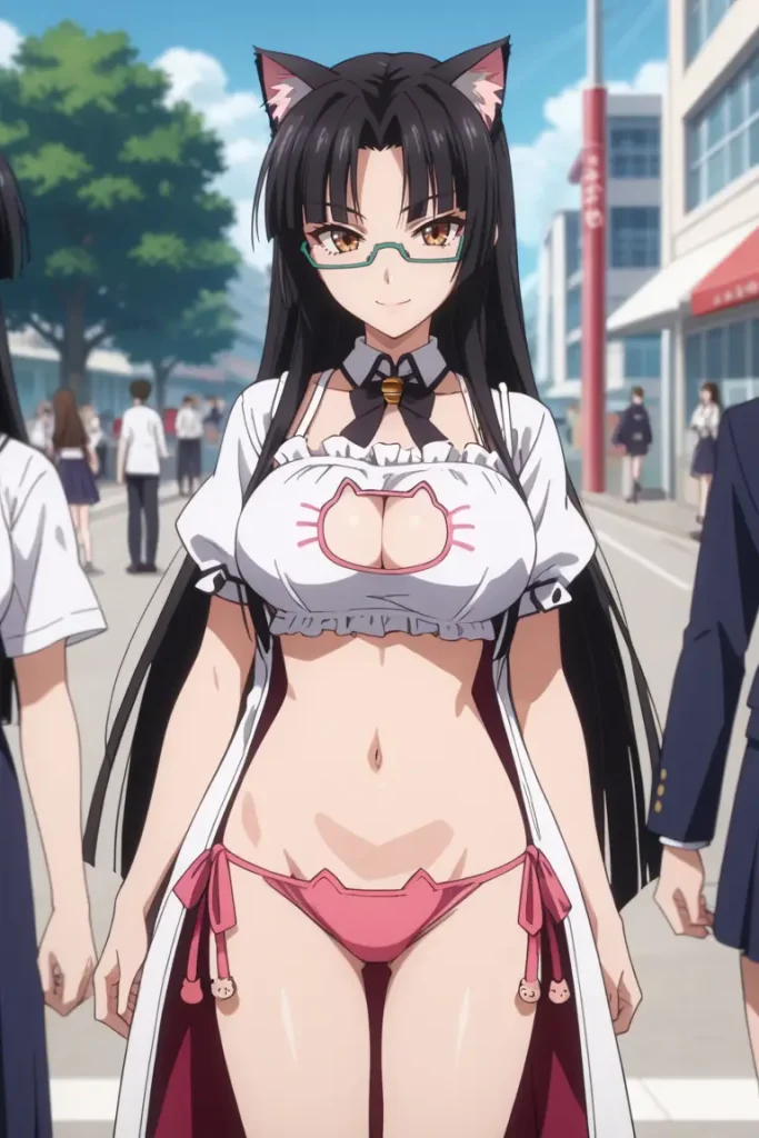 ハイスクールD×Dの真羅椿姫がエッチなコスチュームを着るエロ画像17枚目