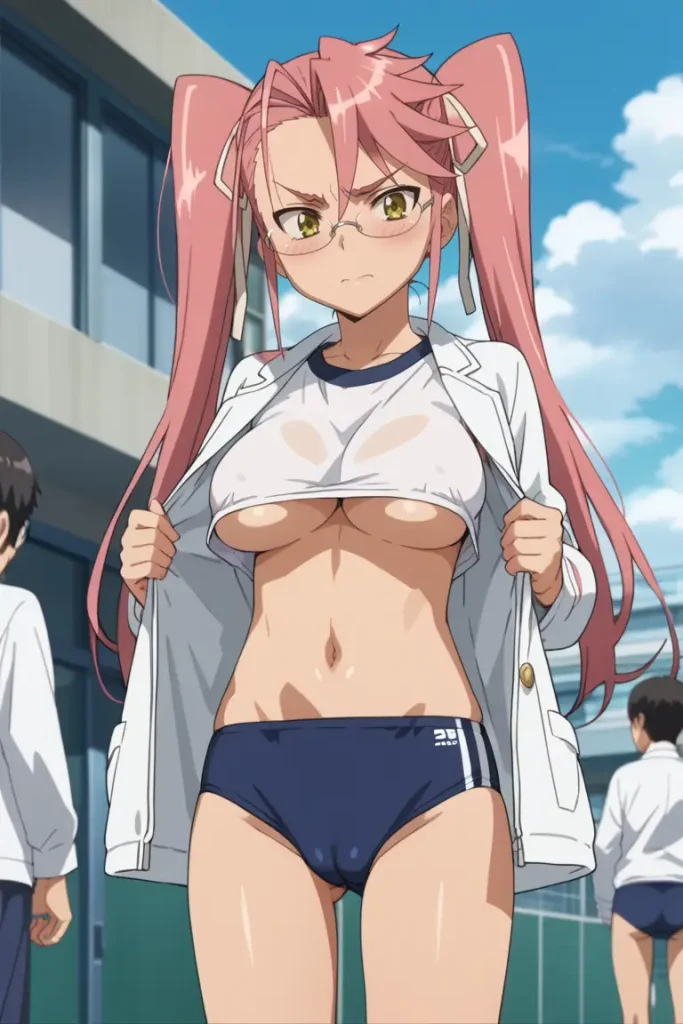 学園黙示録 HIGHSCHOOL OF THE DEADの高城沙耶がエッチなコスを着るエロ画像19枚目