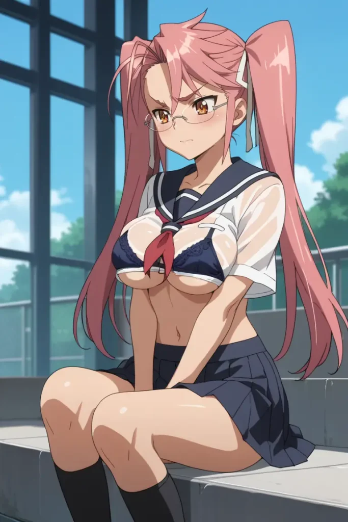 学園黙示録 HIGHSCHOOL OF THE DEADの高城沙耶がエッチなコスを着るエロ画像202枚目