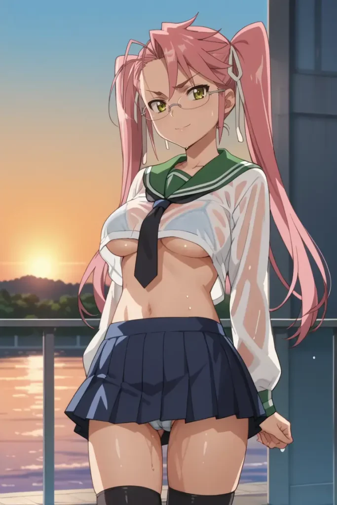 学園黙示録 HIGHSCHOOL OF THE DEADの高城沙耶がエッチなコスを着るエロ画像207枚目