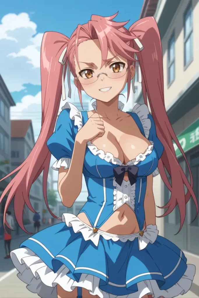 学園黙示録 HIGHSCHOOL OF THE DEADの高城沙耶がエッチなコスを着るエロ画像22枚目