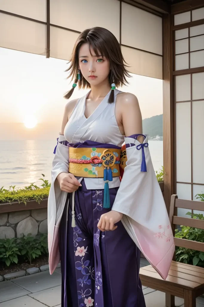 ファイナルファンタジーのユーナのエッチなグラビアエロ画像24枚目
