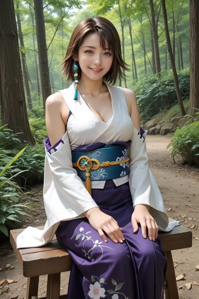 ファイナルファンタジーのユーナのエッチなグラビアエロ画像25枚目