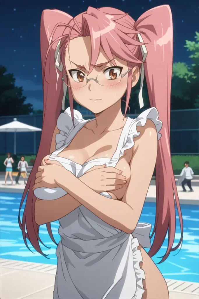 学園黙示録 HIGHSCHOOL OF THE DEADの高城沙耶がエッチなコスを着るエロ画像308枚目