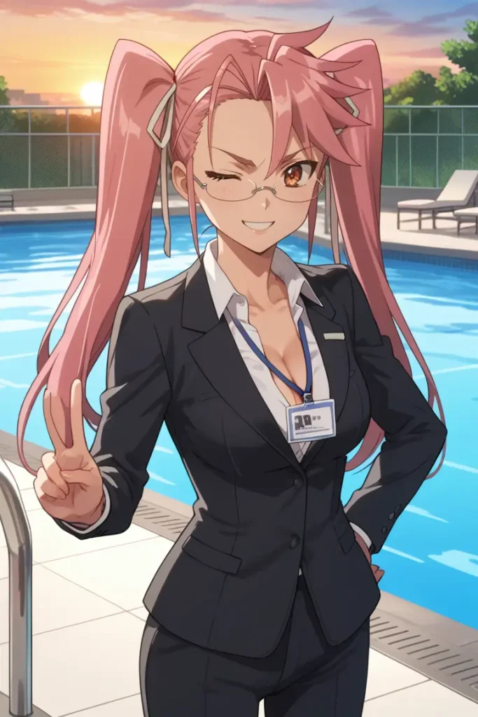 学園黙示録 HIGHSCHOOL OF THE DEADの高城沙耶がエッチなコスを着るエロ画像31枚目