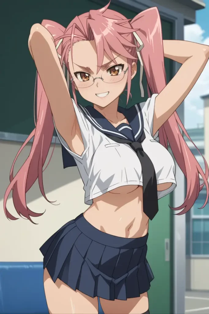 学園黙示録 HIGHSCHOOL OF THE DEADの高城沙耶がエッチなコスを着るエロ画像328枚目