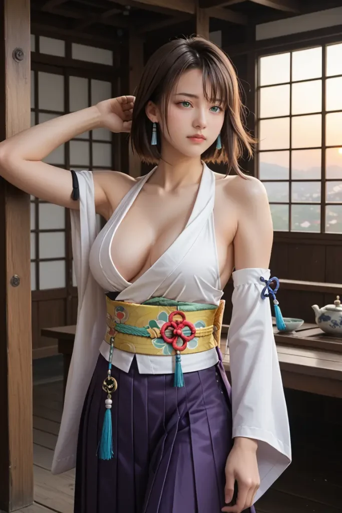 ファイナルファンタジーのユーナのエッチなグラビアエロ画像33枚目