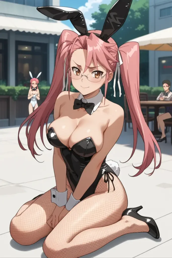 学園黙示録 HIGHSCHOOL OF THE DEADの高城沙耶がエッチなコスを着るエロ画像342枚目