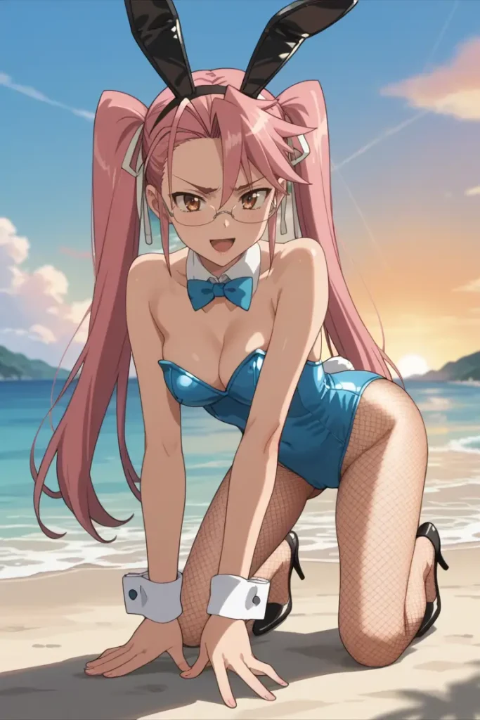 学園黙示録 HIGHSCHOOL OF THE DEADの高城沙耶がエッチなコスを着るエロ画像349枚目
