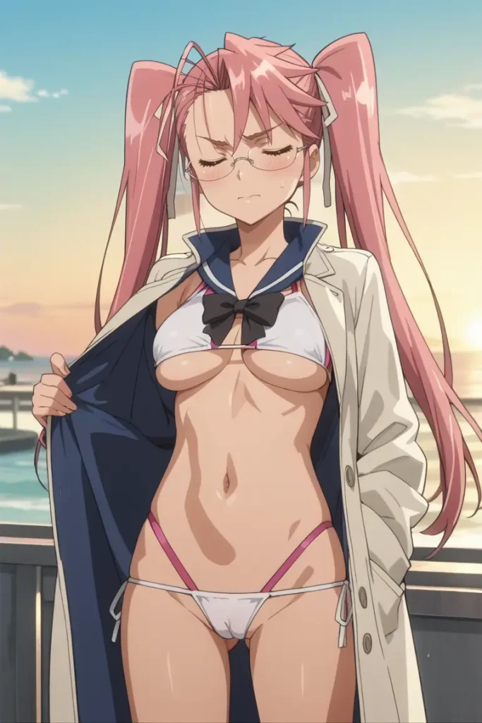学園黙示録 HIGHSCHOOL OF THE DEADの高城沙耶がエッチなコスを着るエロ画像354枚目