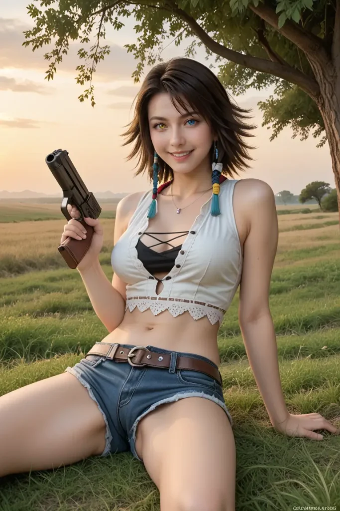 ファイナルファンタジーのユーナのエッチなグラビアエロ画像35枚目