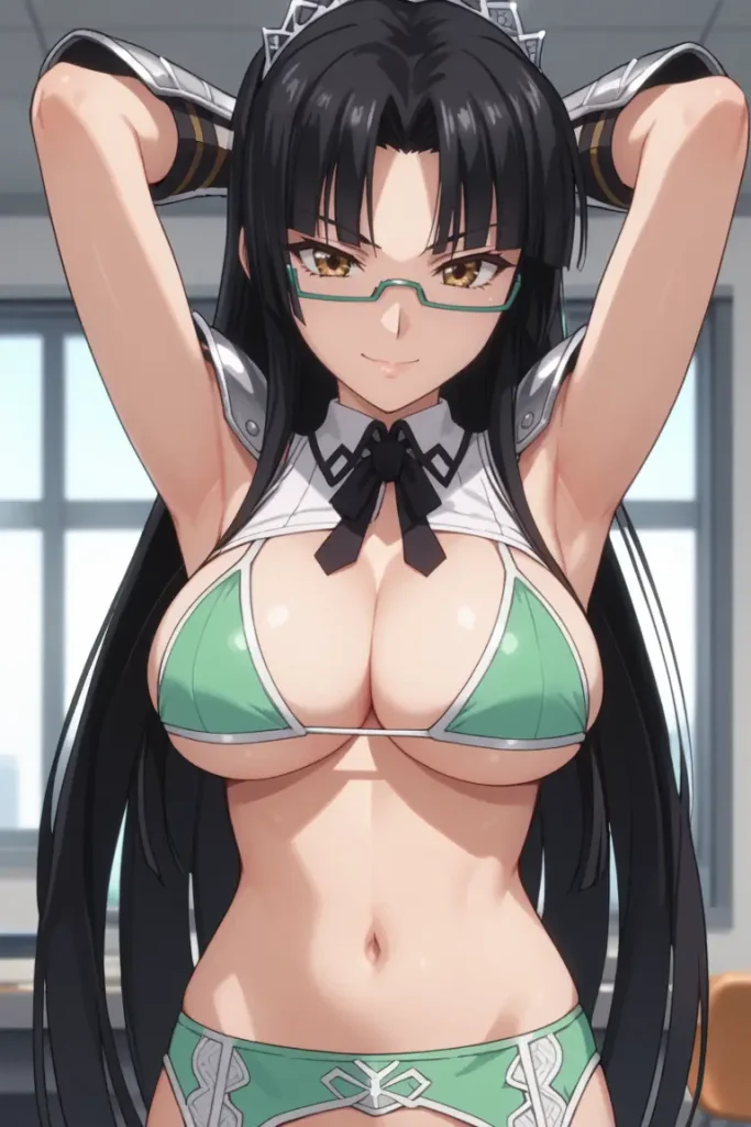 ハイスクールD×Dの真羅椿姫がエッチなコスチュームを着るエロ画像38枚目