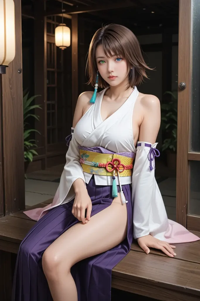 ファイナルファンタジーのユーナのエッチなグラビアエロ画像38枚目