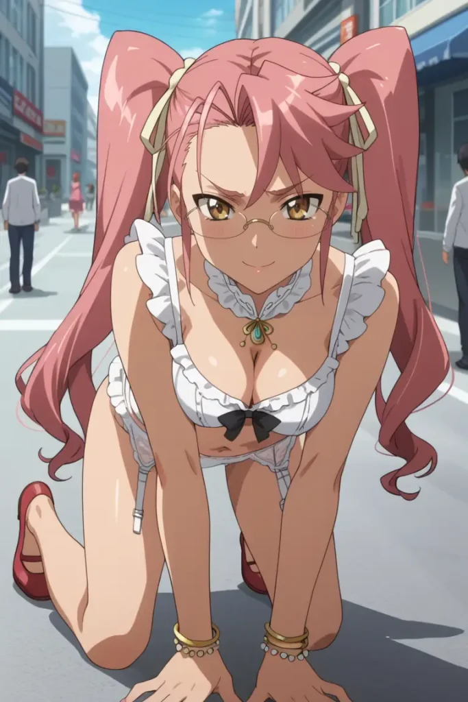 学園黙示録 HIGHSCHOOL OF THE DEADの高城沙耶がエッチなコスを着るエロ画像49枚目