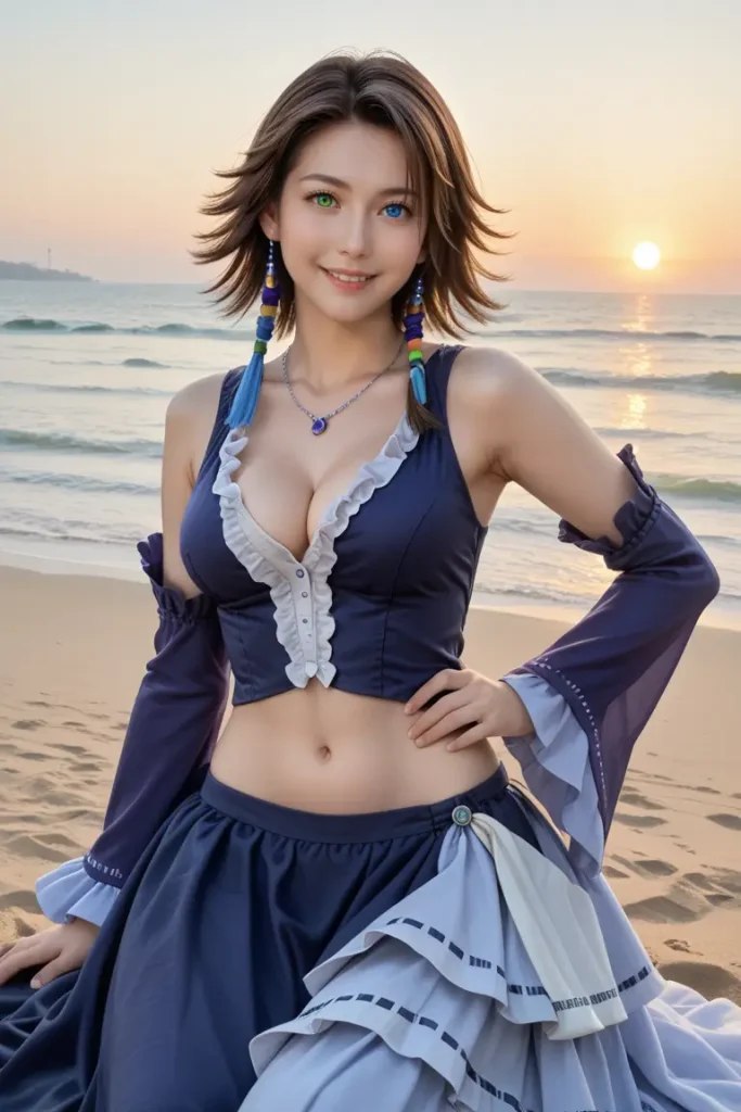 ファイナルファンタジーのユーナのエッチなグラビアエロ画像58枚目