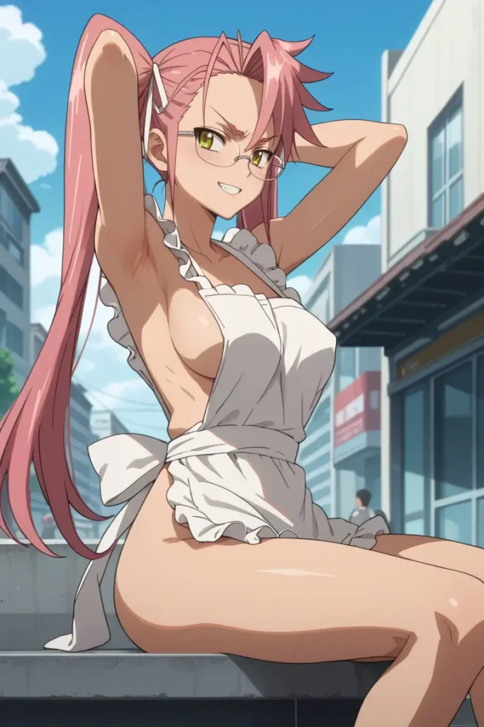 学園黙示録 HIGHSCHOOL OF THE DEADの高城沙耶がエッチなコスを着るエロ画像68枚目
