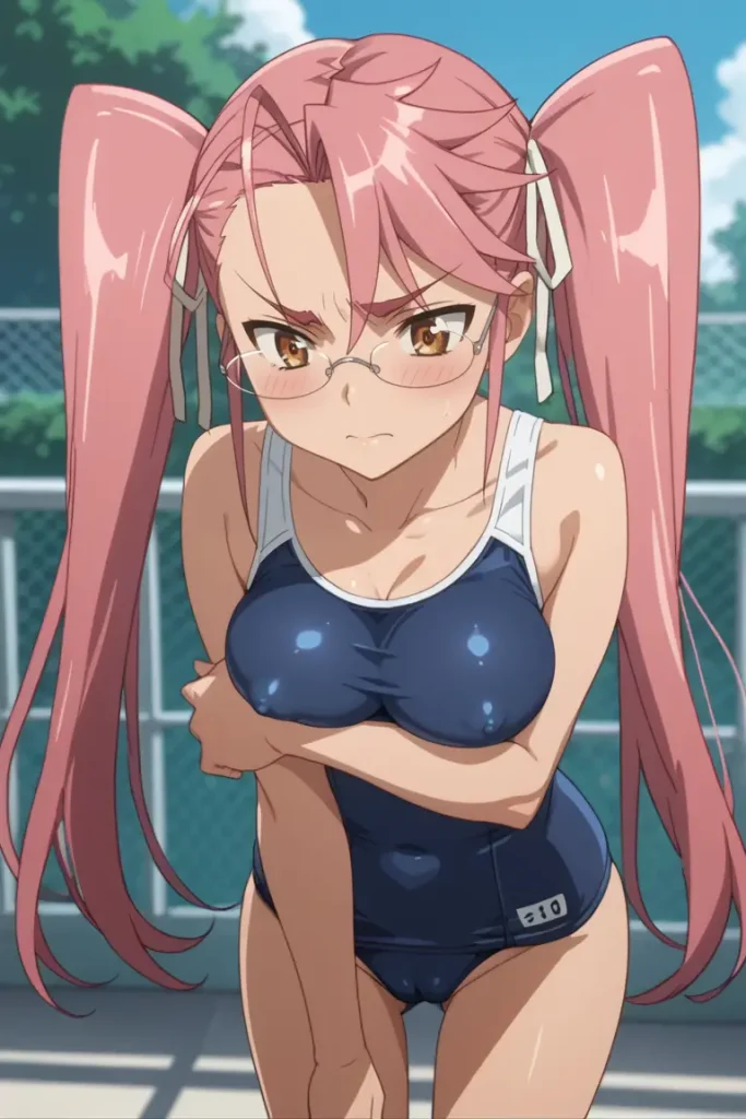 学園黙示録 HIGHSCHOOL OF THE DEADの高城沙耶がエッチなコスを着るエロ画像75枚目