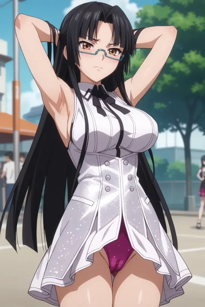 ハイスクールD×Dの真羅椿姫がエッチなコスチュームを着るエロ画像76枚目