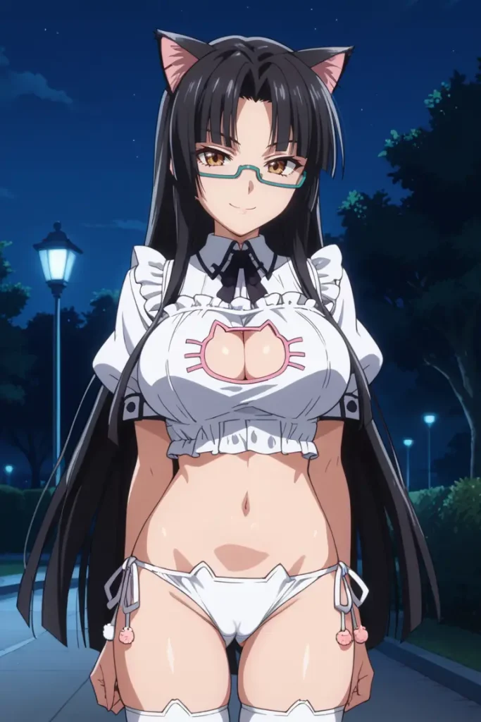 ハイスクールD×Dの真羅椿姫がエッチなコスチュームを着るエロ画像78枚目
