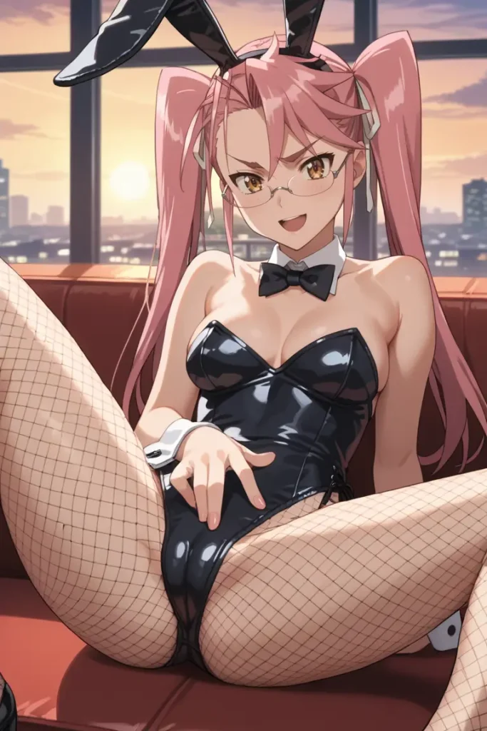 学園黙示録 HIGHSCHOOL OF THE DEADの高城沙耶がエッチなコスを着るエロ画像79枚目