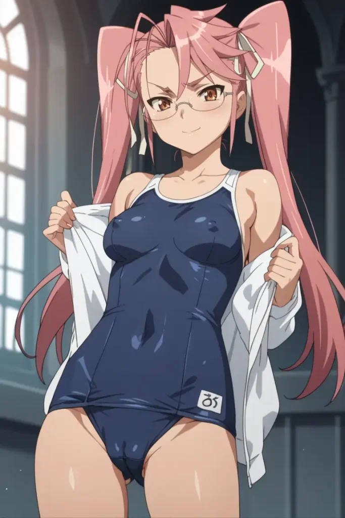 学園黙示録 HIGHSCHOOL OF THE DEADの高城沙耶がエッチなコスを着るエロ画像84枚目