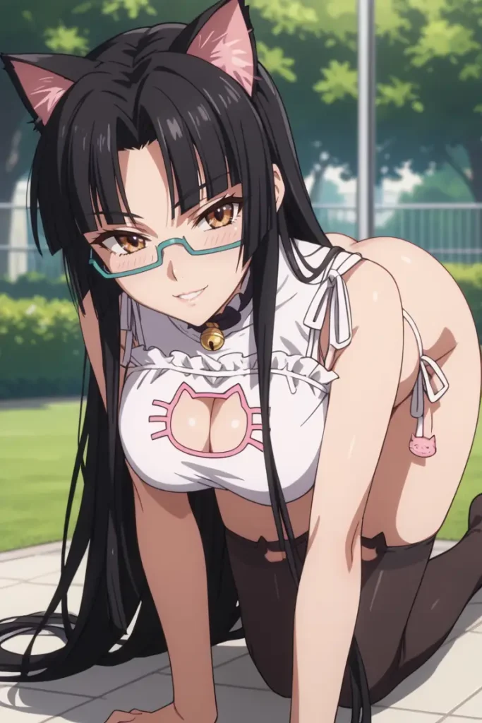 ハイスクールD×Dの真羅椿姫がエッチなコスチュームを着るエロ画像86枚目