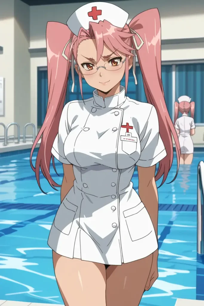 学園黙示録 HIGHSCHOOL OF THE DEADの高城沙耶がエッチなコスを着るエロ画像87枚目