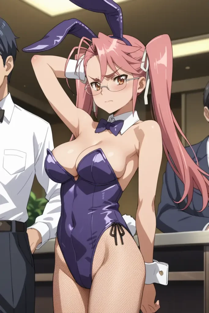 学園黙示録 HIGHSCHOOL OF THE DEADの高城沙耶がエッチなコスを着るエロ画像98枚目