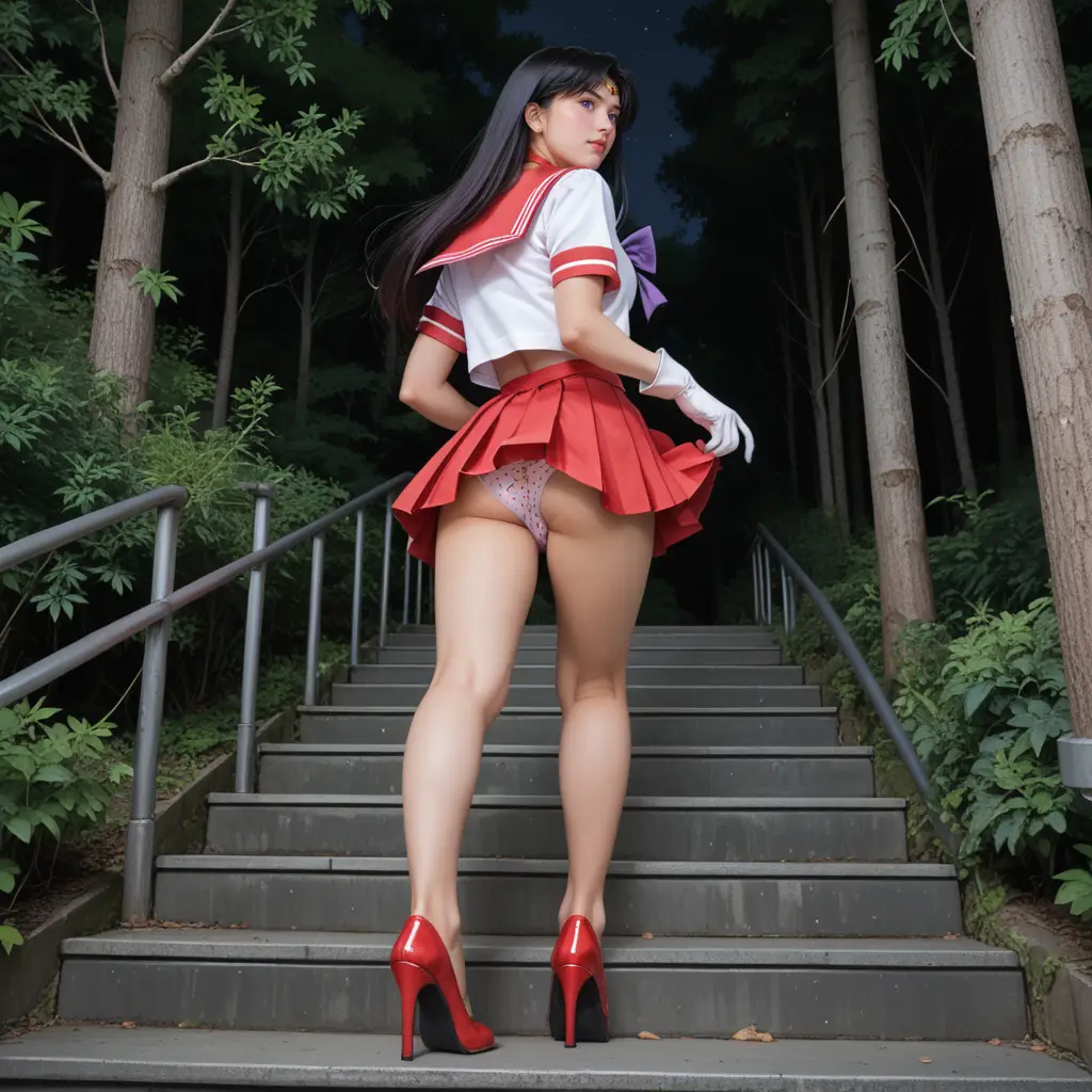 画像生成AIで作成した、セーラーマーズのお尻を堪能できるエロ画像14枚目