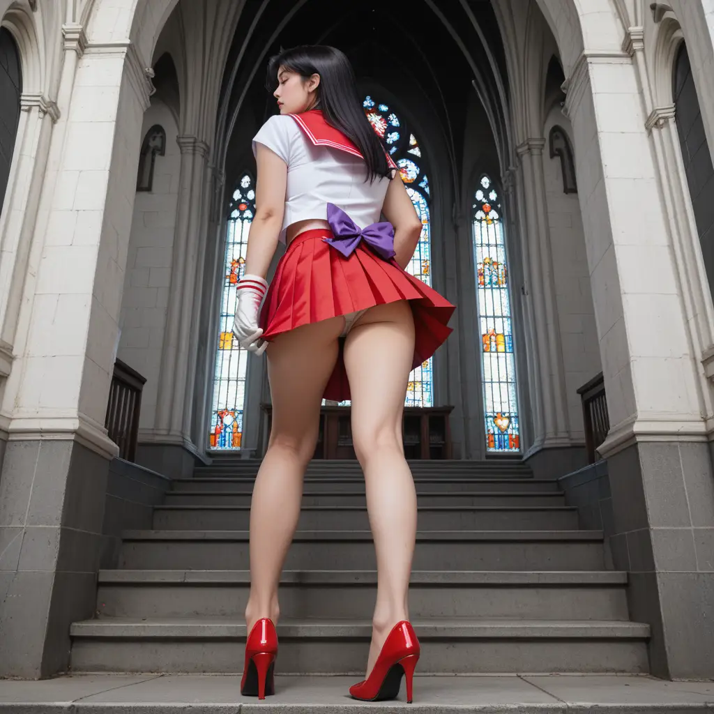 画像生成AIで作成した、セーラーマーズのお尻を堪能できるエロ画像26枚目