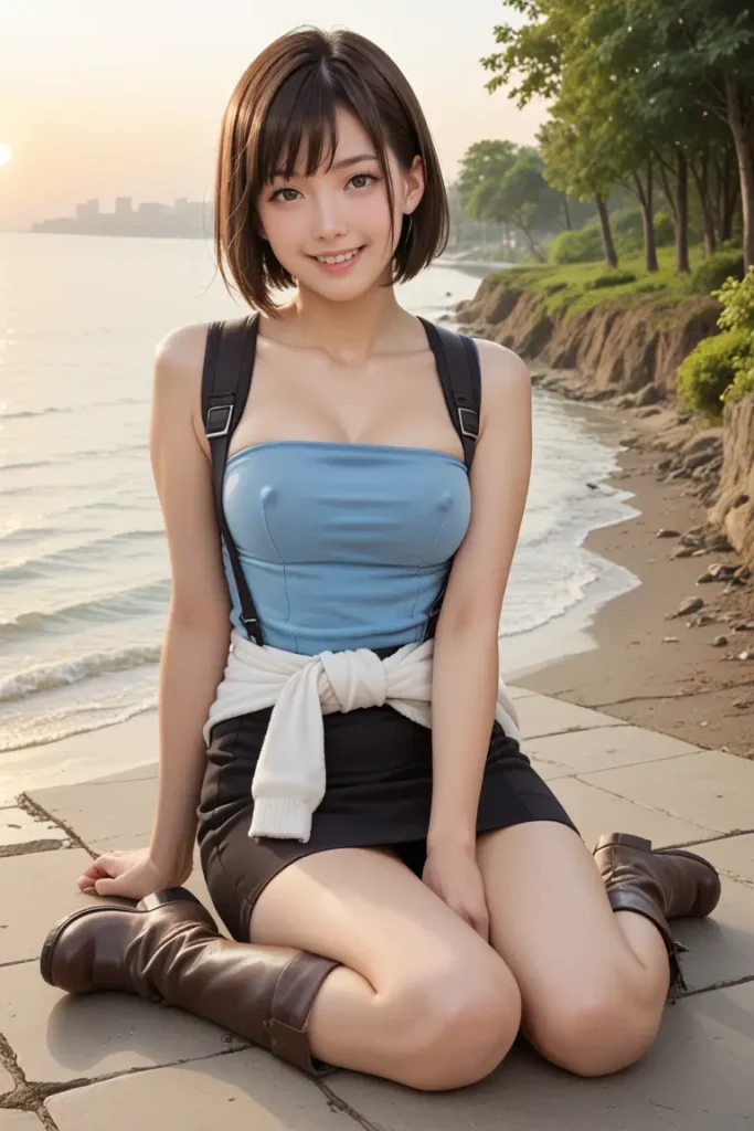 バイオハザードのジルがヌードグラビアにチャレンジするエロ画像15枚目