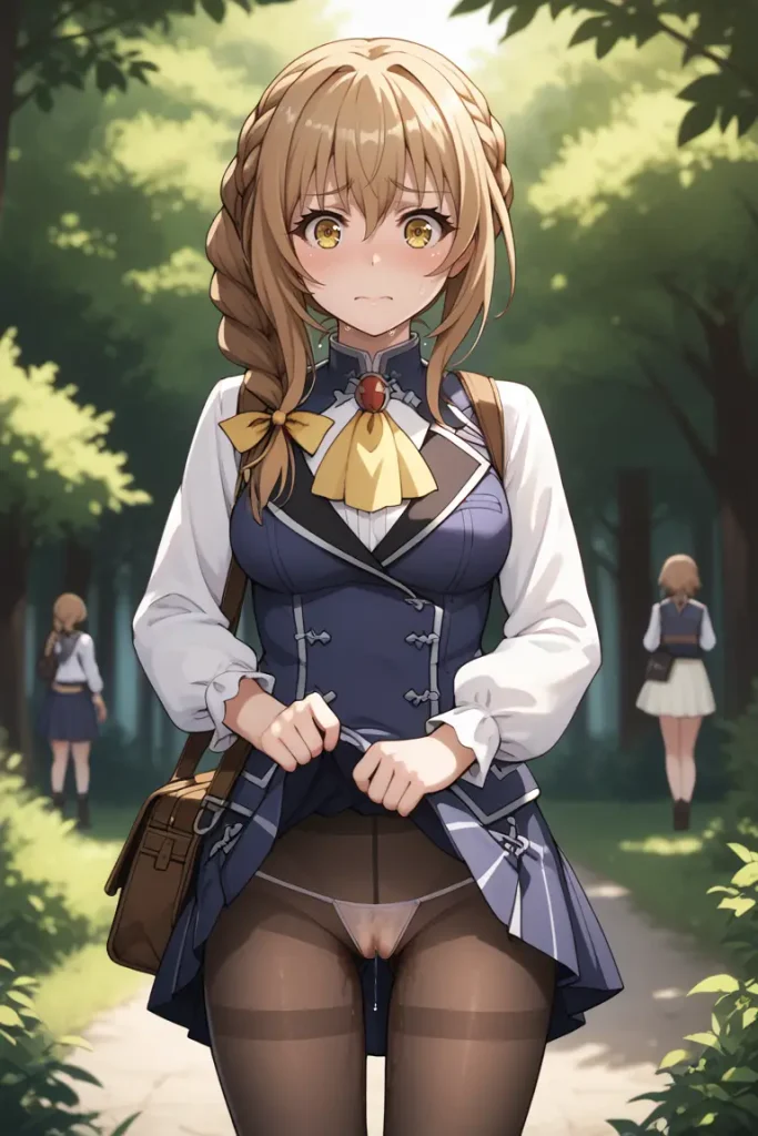 ゴブリンスレイヤーの受付嬢のパンチラエロ画像1枚目