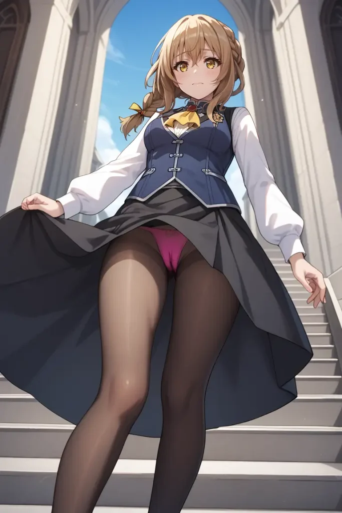 ゴブリンスレイヤーの受付嬢のパンチラエロ画像9枚目