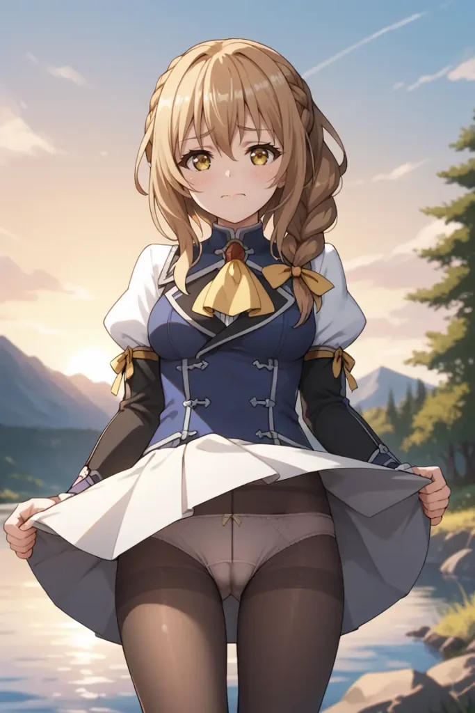 ゴブリンスレイヤーの受付嬢のパンチラエロ画像31枚目