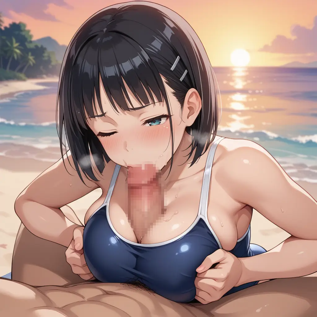 ソードアートオンラインの桐ヶ谷直葉がパイズリしてくれるエロ画像56枚目