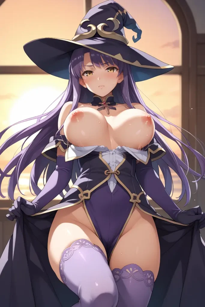 ゴブリンスレイヤーの魔女がおっぱい露出するエロ画像6枚目
