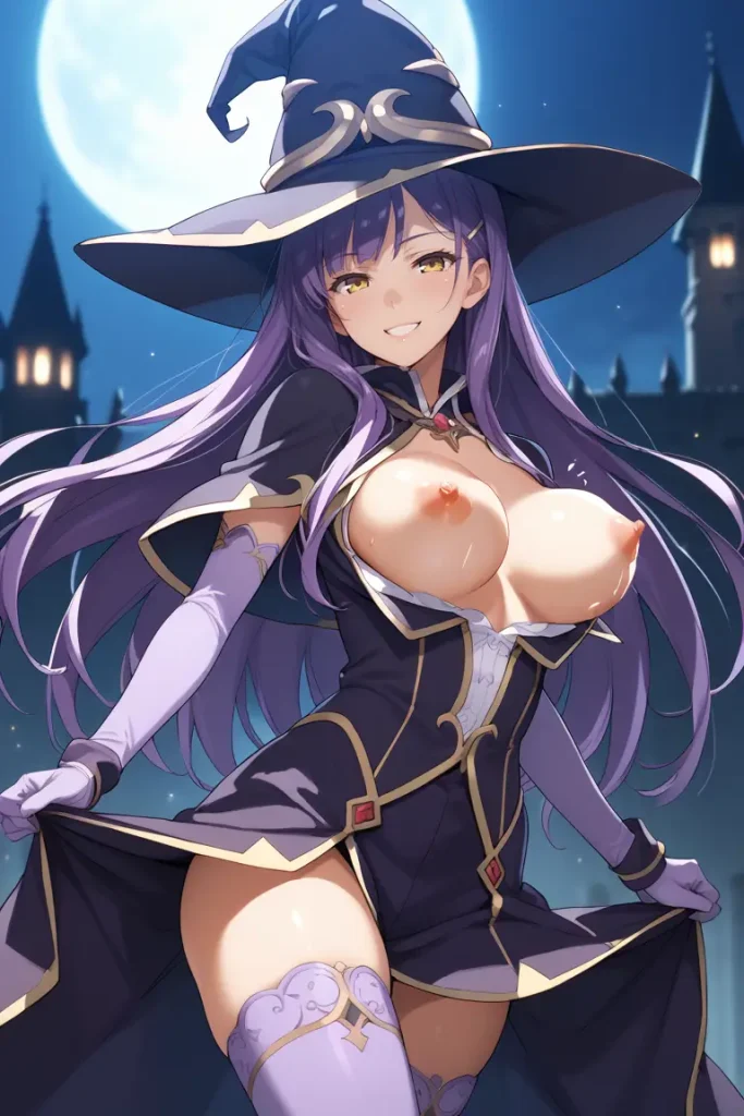 ゴブリンスレイヤーの魔女がおっぱい露出するエロ画像10枚目