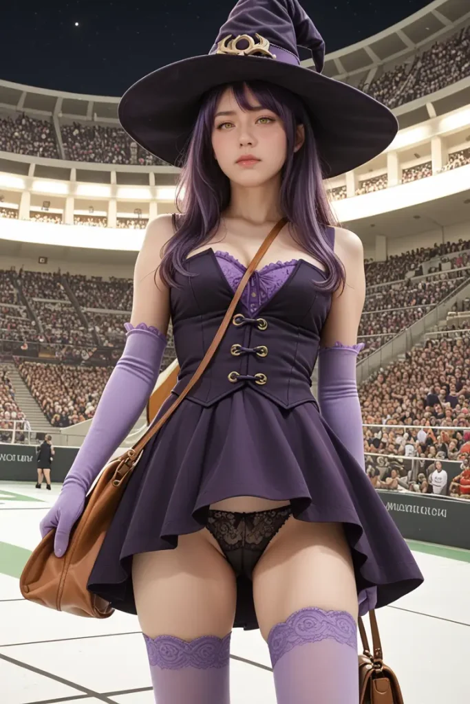 ゴブリンスレイヤーの魔女コスプレイヤーのパンチラエロ画像13枚目