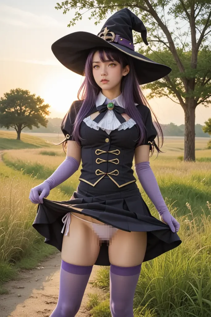 ゴブリンスレイヤーの魔女コスプレイヤーのパンチラエロ画像21枚目