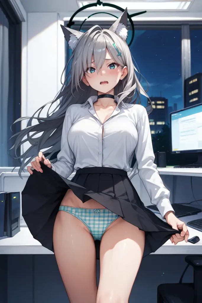 ブルーアーカイブのシロコ*テラーのパンチラエロ画像24枚目