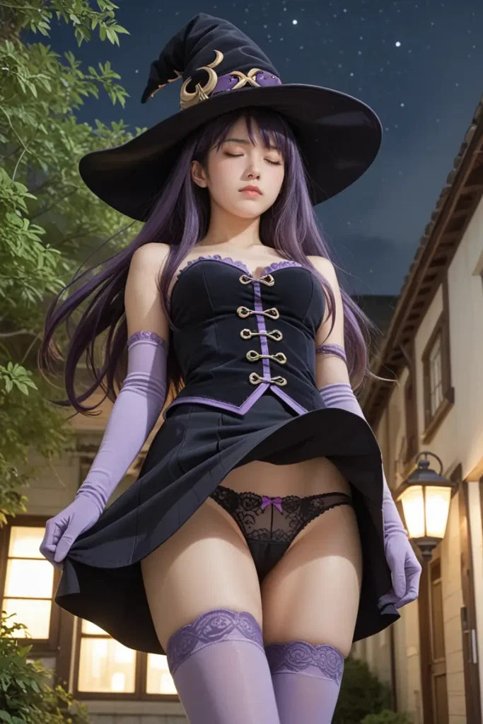 ゴブリンスレイヤーの魔女コスプレイヤーのパンチラエロ画像26枚目