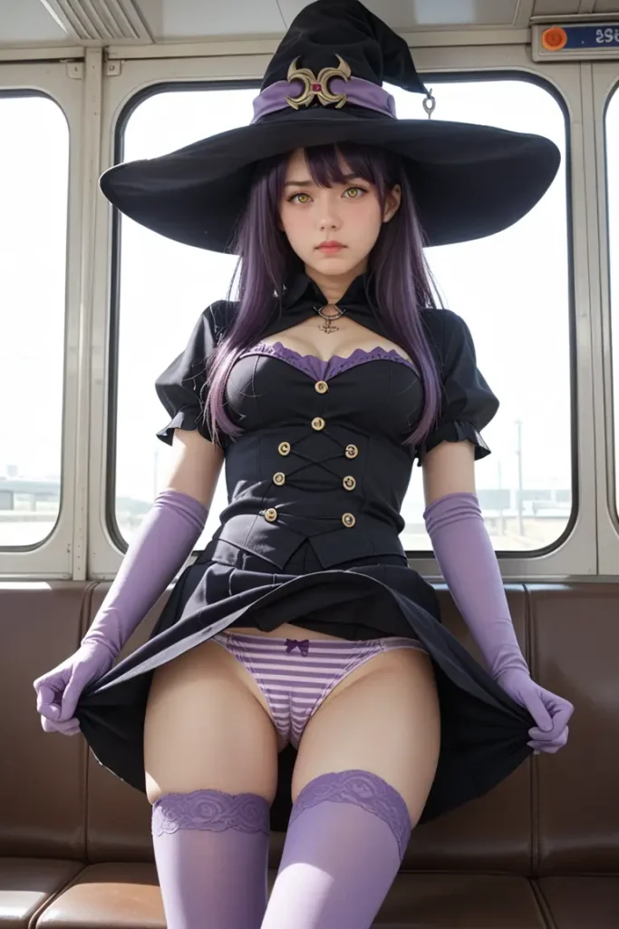 ゴブリンスレイヤーの魔女コスプレイヤーのパンチラエロ画像27枚目